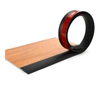 2M Laminate Floor Transition Strip, Flat Door Threshold Strip, Carpet Edge Strip Trim Tape Door Floor Divider Strip For Wood Laminate Joint Gap(Black)