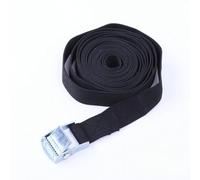 2M Lashing Strap W Buckle Nylon Quick Nylon Lashing Strap it has The Function of Fixing Ratchet tie Downs 4 for Wheeler at 2 Meters Long (Black)