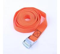 2M Lashing Strap with Buckle for Cargo Tie Down and Securing Luggage Bags, Nylon Webbing with Quick Release for Transport Safety and Heavy Load Stability (Orange)