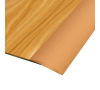 2M Light Yellow Carpet Trim Self Adhesive PVC Laminate Floor Door Doorway Transition Threshold Strip Tile Edgings Rubber Flooring Edge Strip(Cover Height Within 5mm)