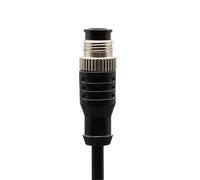 2m Line M12 4 5 Pins PVC LED IP67 Sensor Cable Connector Type A Socket Waterproof Male&Female Straight Angle Flange(M12 I PVC MALE,4 P)