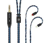 2M Long In Ear Monitor Earphone Cable,KBEAR ST16 PLUS Headphone,16 Cores Single Crystal Copper Silver-plated Upgrade Wire for AS10 ZS10 Pro AS16 ZSN PRO X ZSR (2 Pin 3.5mm Audio Jack, Black-Blue)