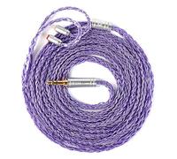 2m Long KZ ZS10 Pro IEM Earphones Cable, KBEAR JunTian in Ear Monitor Cable, 16 Core 5N OCC Silver-Plated Headphone Extension Cords for CCZ Melody, Audiophile and Musician, Drummer (2pin, 3.5mm Plug)