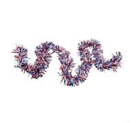 2m Long Tinsel Garland Red White Blue for DIY Decor