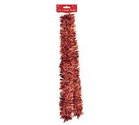2m Luxury Thick Tinsel Christmas Tree Decoration - Red