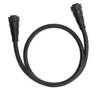 2M M25 Waterproof AC Cable for Grid Tie Inverter, Compatible with 600W/1400W 450V/750V Systems, Black Extension Cord for Alternative Energy Installations
