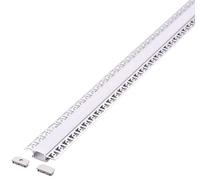 2m Plaster-In LED Aluminium Profile Channel w/ Diffuser 9mm or 20mm Trimless