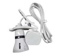 2M Nail Desk Lamp with Switch - Bed Side & Reading Clip Lamp, Bayonet Light Bulb Holder, Led Light for Bedroom & Office.
