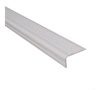 2M Non Slip Stair Edge Protector Rubber Step Edge Trim for Indoor Outdoor Safety Anti Skid Strip Easy Install Easy Clean Suitable for Homes Schools Hospitals Shopping(Gray)