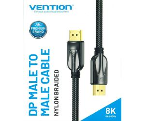 2M Nylon Braided Vention DP DisplayPort 1.4 Male to Male Cable 8K@60Hz 4K@120Hz