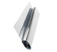 2m One Way Window Tint Glass Film for Home Privacy Protection | Two Way Semi Mirror Effect, PET Static Adhesive, Silver Finish for Windows and Decor