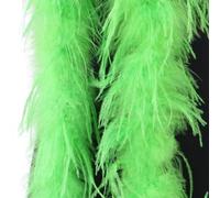 2M Ostrich Feather Boa Scarf Elegant Feather Stole for Costumes & Wedding Decoration Crafts Sewing Black (Fruit Green)