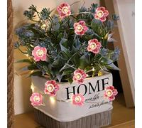 2M Pink Cherry Blossom Fairy Lights with 20 LED,Battery Operated Flower String Lights for Bedroom Decor,Indoor Spring Christmas Decorations,Romantic Gift for Girls Room,Wedding,Party (Purple, 2Pack)