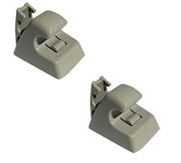 2M PLASTIC Sun Visor Holder Retainer Pair fits for Chevy Sonic Spark Cruze Bolt EV TRAX Buick Verano - Gray Titanium