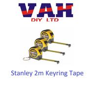 2m Pocket Keyring Measuring Tape Measure 3 x Stanley FatMax