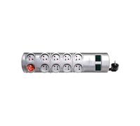 2m Power Strip 10 Sockets Silver Primera-Line 1153394120