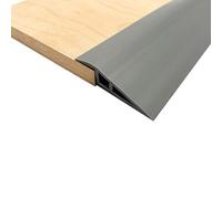 2M PVC Rubber Wheelchair Ramp Self Adhesive,Threshold Reducer,Door Floor Threshold Transition Strip,Butt Up Threshold-Moldings Trim for Doorways Carpet Floor Tile Edge(Grey,2cm)