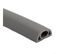 2m PVC Wire Management Trough for Floors Sturdy Cable Cover for High Traffic Applications in Offices and Homes (gray)