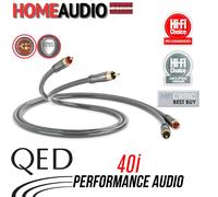 2m QED Performance Audio 40i Interconnect Stereo RCA 2Phono to 2Phono Jack Cable