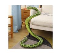 2M Real Life Snake Plush Toy Giant Boa Cobra Simulation Long Stuffed Doll Green
