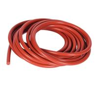 2M Red Solid Silicone Cord, Diameter 1mm-20mm, Waterproof O-Ring, High Temperature Resistant(Dia 3mm)