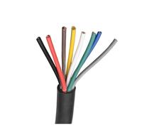 2m RVV Electric Cable 2/3/4/5/6/7/8 Cores 26/24/22/20/18AWG Control Signal Wire Copper Insulated Sheathed PVC(8Coeres 2Meters,26AWG)