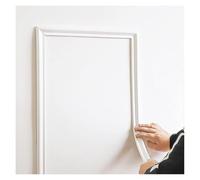 2M Self-Adhesive Wall Trim for Cabinet Door Mirror Frame & Wall Molding Protection, Peel and Stick Chair Rail Panel Molding Finish Trim for Home Decoration(2.3cm)
