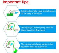2m Self-Priming Siphon Hose for Fuel, Water, Wine & Beer Transfer - PVC Jiggler Syphon with Built-in, 3.5 GPM Flow Rate, 18mm