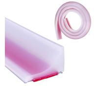 2M Silicone Shower Threshold Water Barrier, Transparent Shower Threshold Water Barrier, Wet Room Floor Barrier Shower Bathroom Sink Seal Strip,Bath Edging Sealing Strip for Bathtub,Countertop,Kitchen