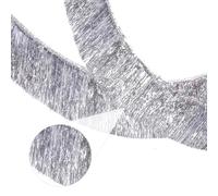 2m Silver Tinsel, Foil Fringe Curtain, Glitter Metallic Tassel Garland, Shiny Backdrop Party Streamers, Shiny Tinsel Party Decoration for Birthday Wedding Christmas Car Parade Floats