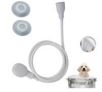 2M Sink Spray Hose with 2Pcs Floor Drain,Portable Sink Hose Faucet Sprayer with Floor Drain, Shampoo Sprayer Handheld Faucet Shower Head Spray for Bathing,Pets,Washing Hair,Rinsing Vegetables