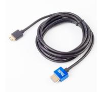 2m Slim HDMI Male Mini (Type C) to Male (Type A) Cable, The World's Slimmest HDMI Lead? (Gold Plated, 1080p, 3D, High Speed, ARC)