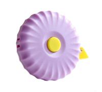 2m soft tape measure with leather casing and precise metric scale, portable and light for waist, bust, and fabric measurements in sewing and tailoring (2 meters purple)