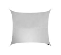 2m Square Waterproof Patio Sun Shade Canopy 98% UV Block Free Rope Primrose Silver One Size