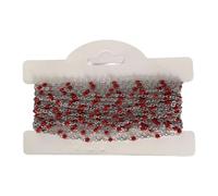 2M Stainless Steel Chain Colorful Jewelry Making Chain, Red