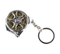 2m Stainless Steel Measuring Tape with Auto Lock Feature(gold) | Pocket-sized 42mm case, belt clip included, for ideal for tailors, sewers, and DIY enthusiasts