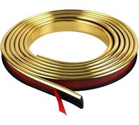 2m U-Shape Flexible Edge Banding Self Adhesive Waterproof Furniture Edge Molding Trim, Soft PVC Sealing Strip Edging Tape for Cabinet Protection Edge Guards for Cabinet Repair Furniture(Size:16mm)