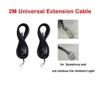 2M Universal Extension Cable Extension 18/22 in 1 Auto Accessories Not Rainbow Car Symphony Ambient Light Parts Extension Wire
