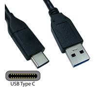 2m USB 3.1 Type C Male to Standard A Plug Cable Lead Mini Phone Power Charger