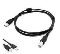 2M USB A to B Printer Cable, MIDI Cable, for DJ Controllers, Keyboards, Synthesizers, Compatible with Pioneer, Native Instruments, Denon, Akai, HP, Epson, Brother, Samsung, Canon (Black)