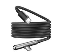 2M USB C Cable Fast Charging 240W 100W,10FT Extra Long USB C to C Charger Cable Right Angle TypeC Data Cord Braided for iPhone 17 16 Pro Max Plus 15/iPad/MacBook Air/Galaxy S26 S25 Ultra S24 S23,Black