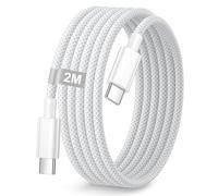 2M USB C Cable, iPhone 17 16 15 Charger Cable Braided USBC to USBC cable 2M Fast Charging cable Type C to Type C Lead USB C Wire for iPhone 17Air/16e/16/16 Pro Max/16 Plus/15/15 Pro Max, iPad pro/Air