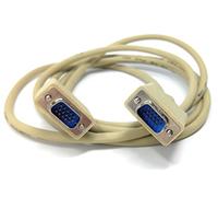 2m VGA to VGA Cable 15 pin SVGA Male to Male for Monitor Computer PC Laptops TV Projectors Extension Lead HD15 All Data Pins Connected 6.5ft Beige