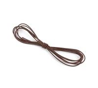 2m Vintage Genuine Leather Cord Strip Round/Flat Rope String DIY Bracelet Necklace Braided Craft Jewelry Making for Bracelets(Round 1.5mm)