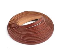 2m Vintage Genuine Leather Cord Strip Round/Flat Rope String DIY Bracelet Necklace Braided Craft Jewelry Making for Necklace Bracelet(Flat 4x1.5mm)