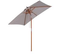 2m x 1.5m Garden Parasol Umbrella with Tilting Sunshade Canopy