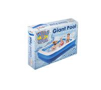 Blue & White Giant Rectangular Pool - 196 x 145 x 46cm (1 Pc) - Durable Family Size Inflatable Pool - Ideal For Summer Fun And Relaxation