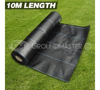 (2M x 10M) 10M Long Groundmaster Heavy Duty Weed Control Fabric Ground Cover Membrane