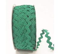 2m x 13mm Bertie's Bows Christmas Green Large RIC Rac Ideal for Sewing, Crafting, Scrapbooking and All Those Christmas Projects.