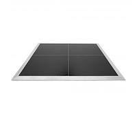 2m x 2m Portable Dance Floor by Gear4music Black Finish